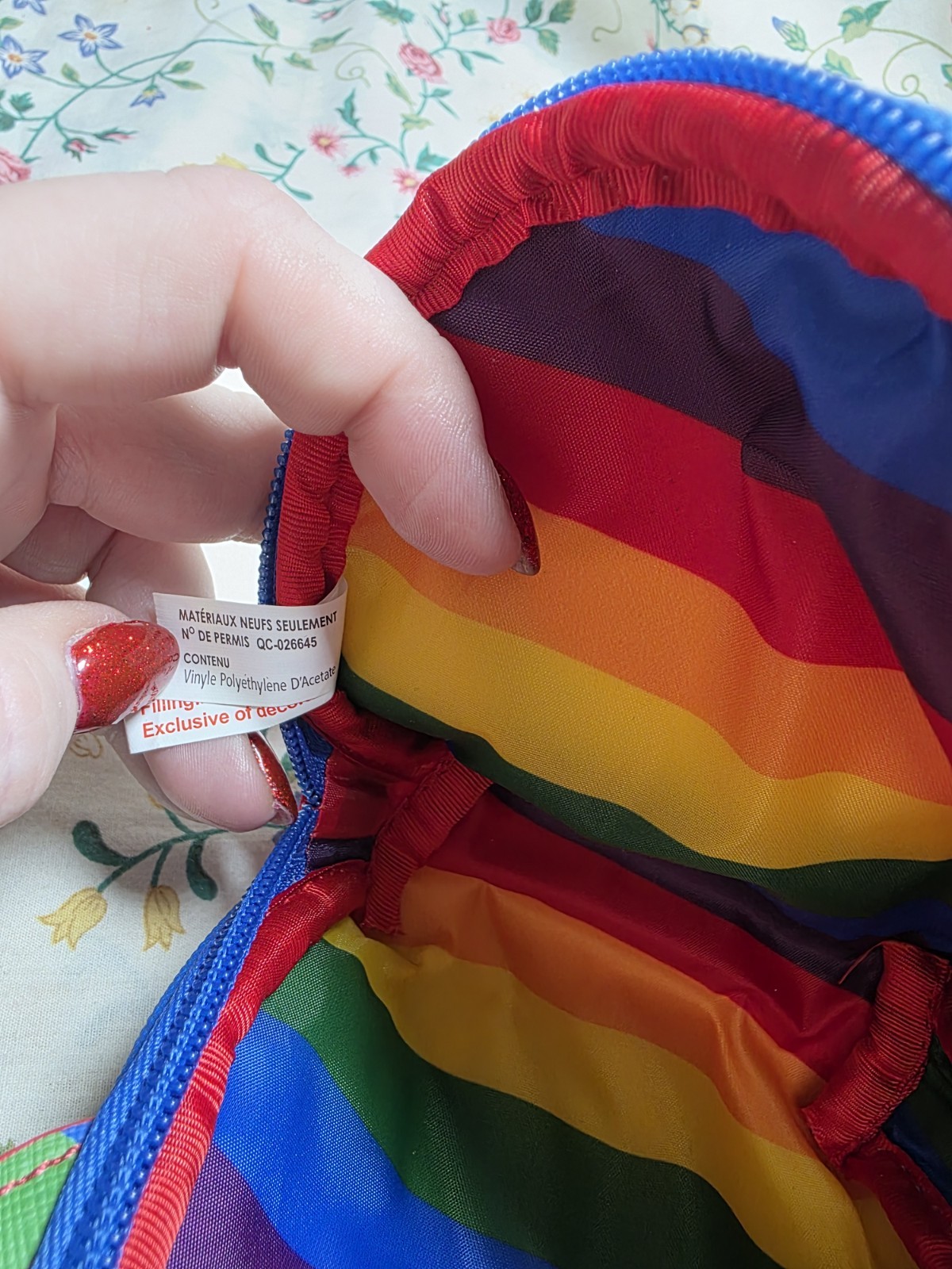 Disney's Stitch Rainbow Cosmetic Makeup Bag Pouch with Zipper Pride