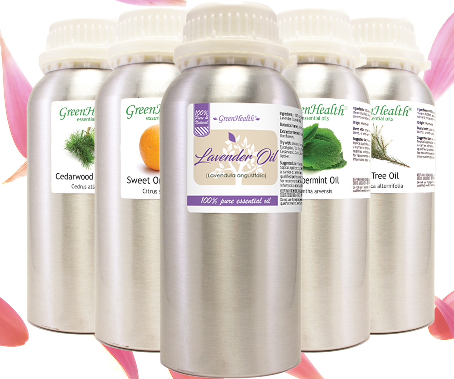 Bulk Essential Oil 16-32 fl oz Aluminum Bottle, All Natural Uncut, 50+ Oils