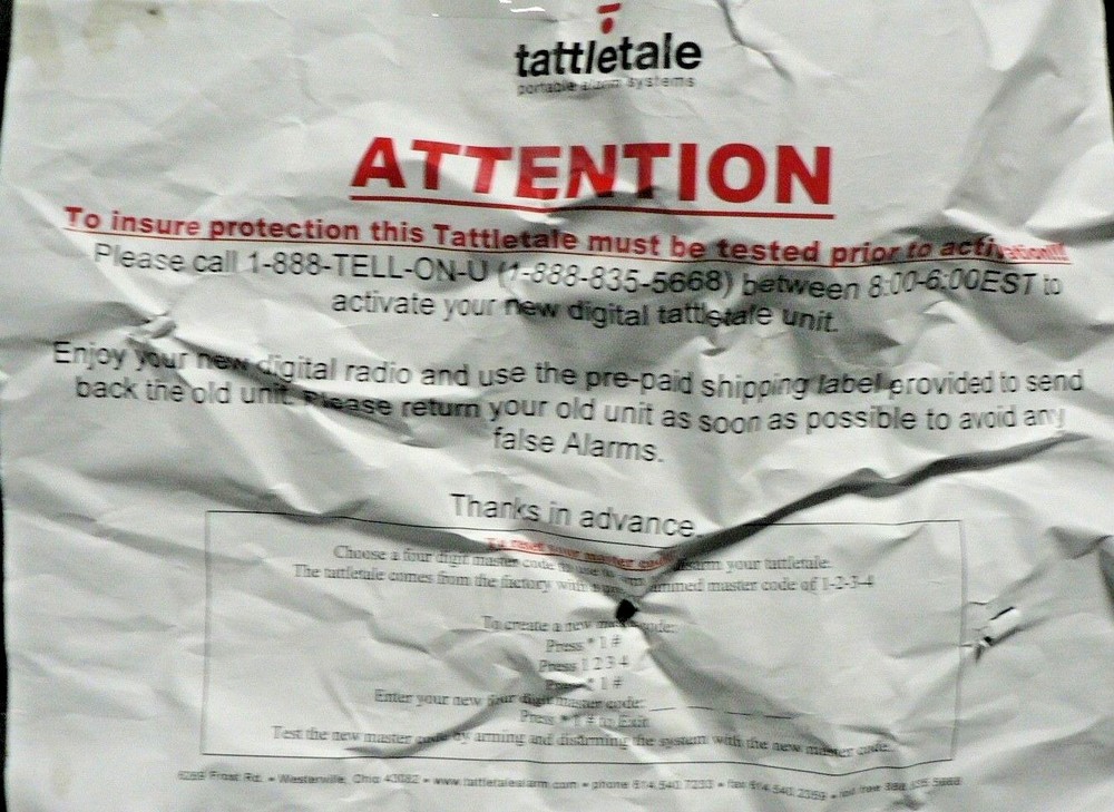 Tattletale tattletale High Performance Security System Built-In Motion Detection