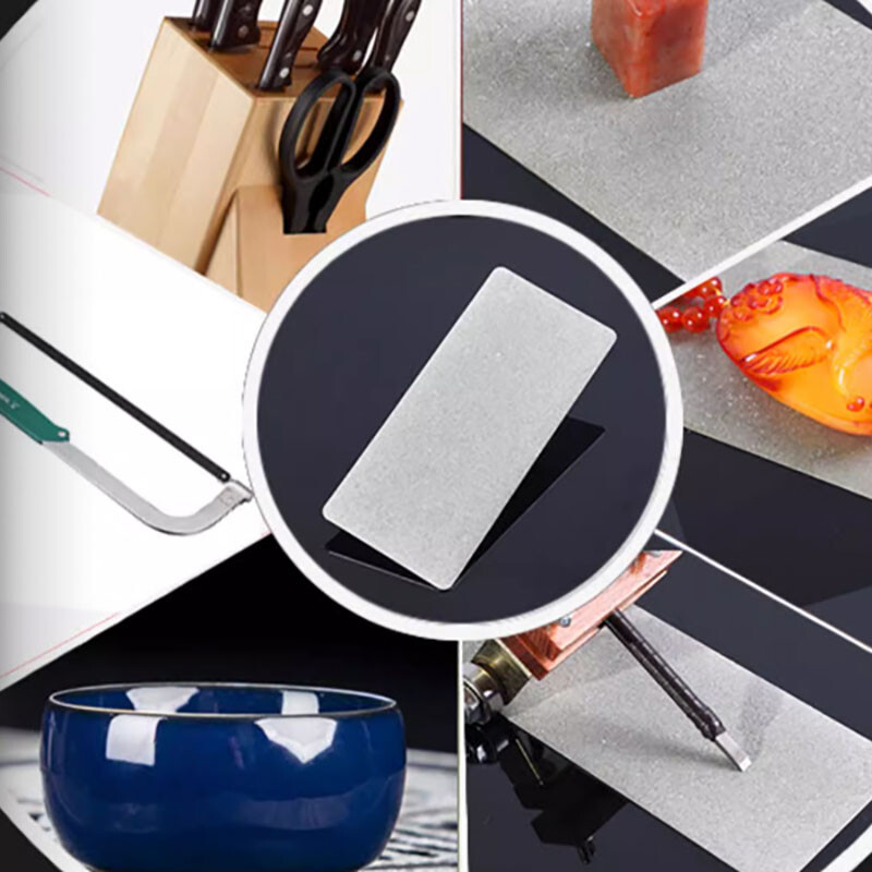 80-3000 Square Diamond Stone Knife Sharpening Plate Grit Whetstone Grinding Tool