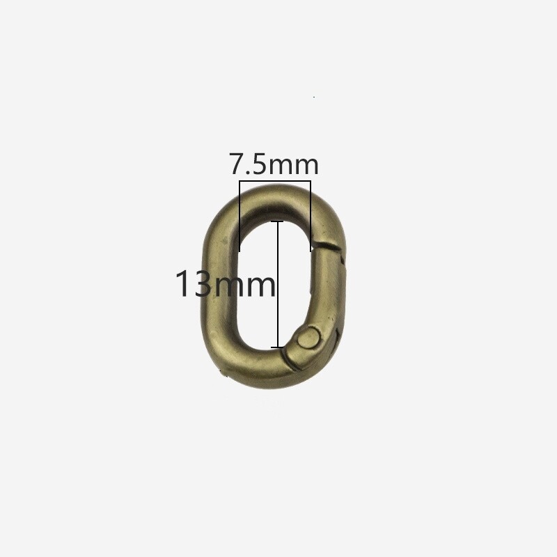 Bag Clasps Oval Rectangular Spring Coil Swivel Clips For 13~40 mm Bag Strapping