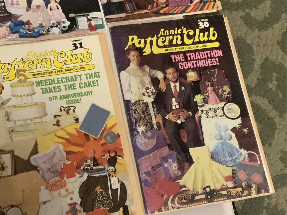 Complete Annies Crafter Pattern Club 1984-1985 Crochet Pattern Needlework Craft
