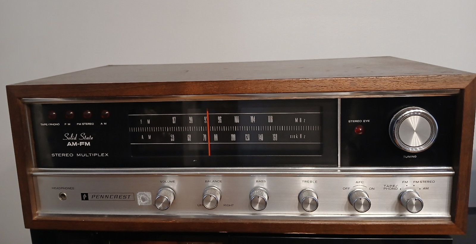VTG Penncrest 6912A Solid State AM-FM Multiplex Stereo-Free Shippin-Works-S. Vid