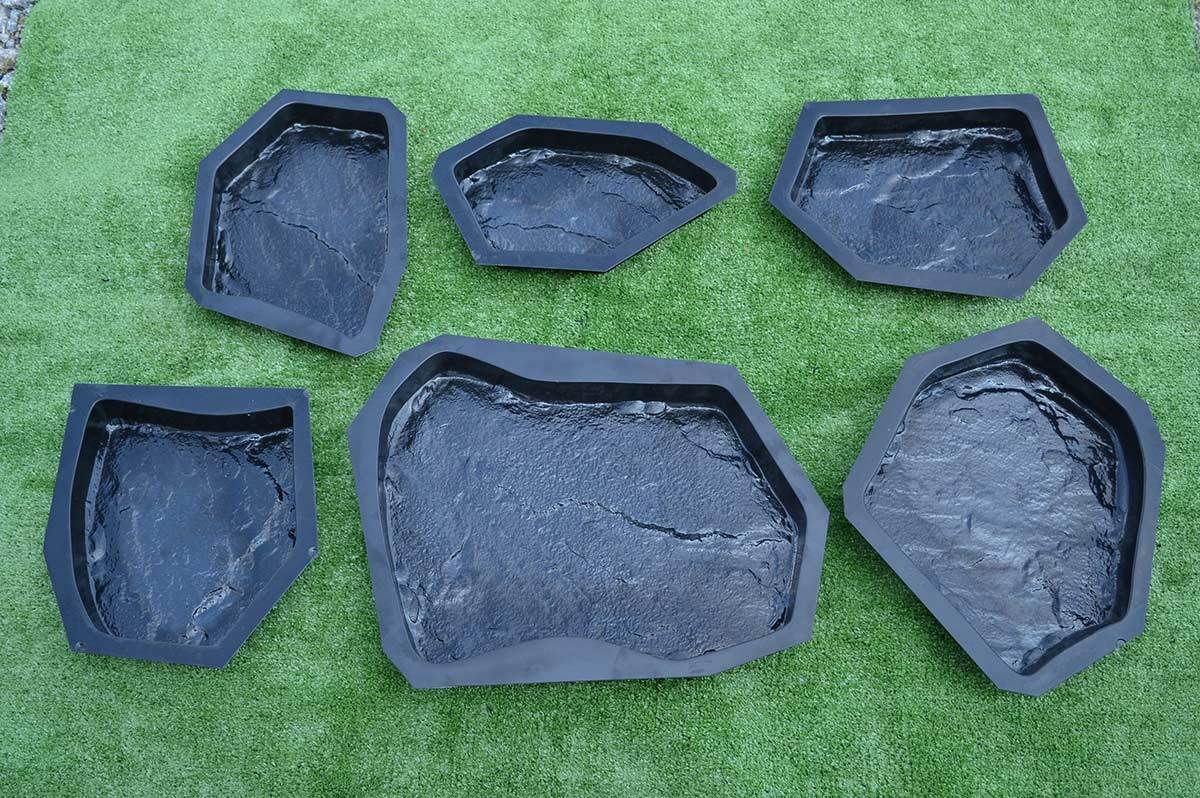 Concrete molds pavers casting concrete garden panths stone patio sold 6 pcs S34