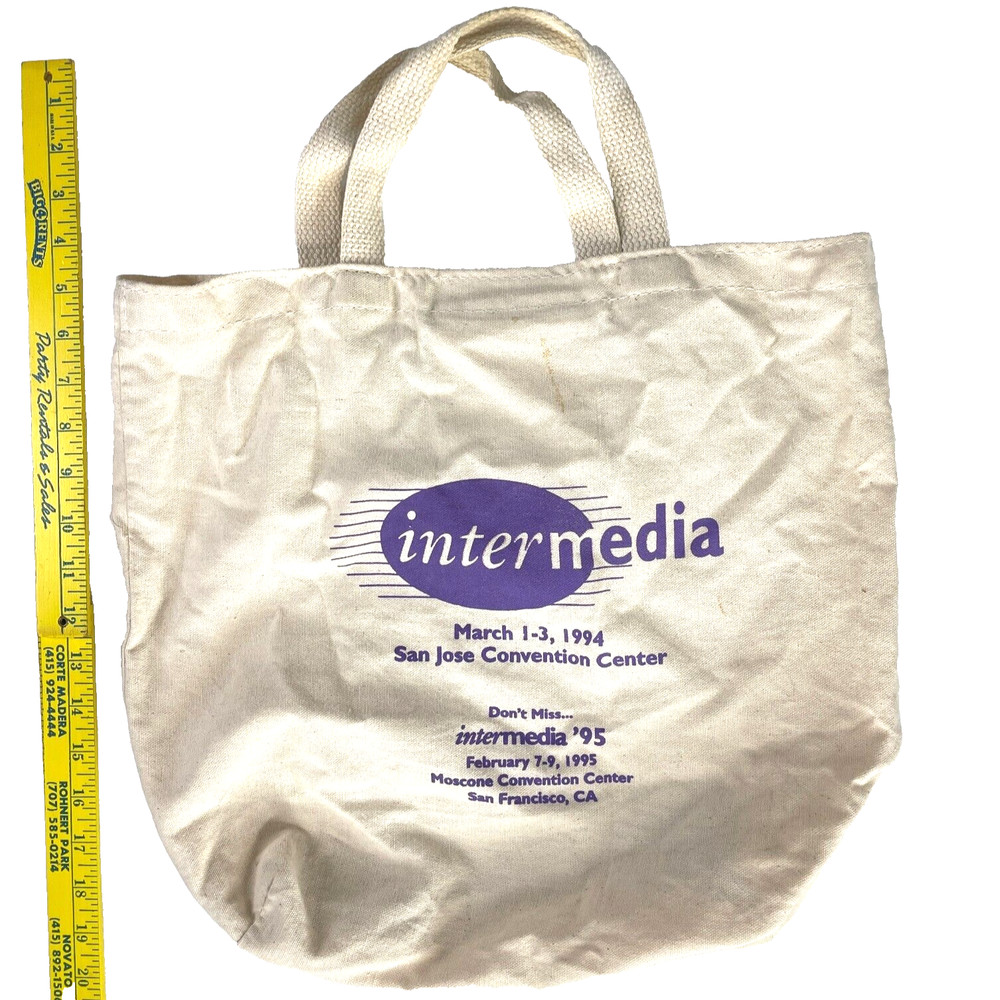 Mwave Virtual Signal Processing IBM Inter Media '94 Computer Trade Show Tote Bag