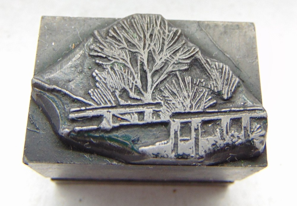 Printing Letterpress Printers Block All Lead Bridge