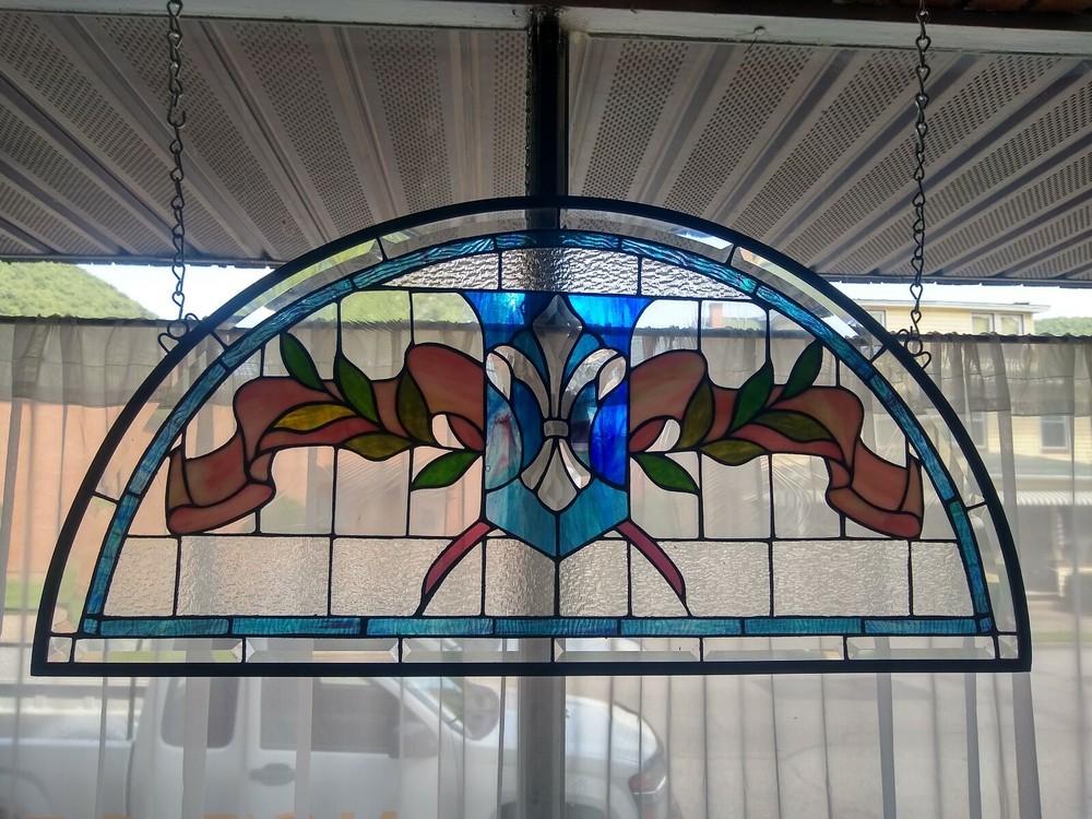 Leaded stained glass window
