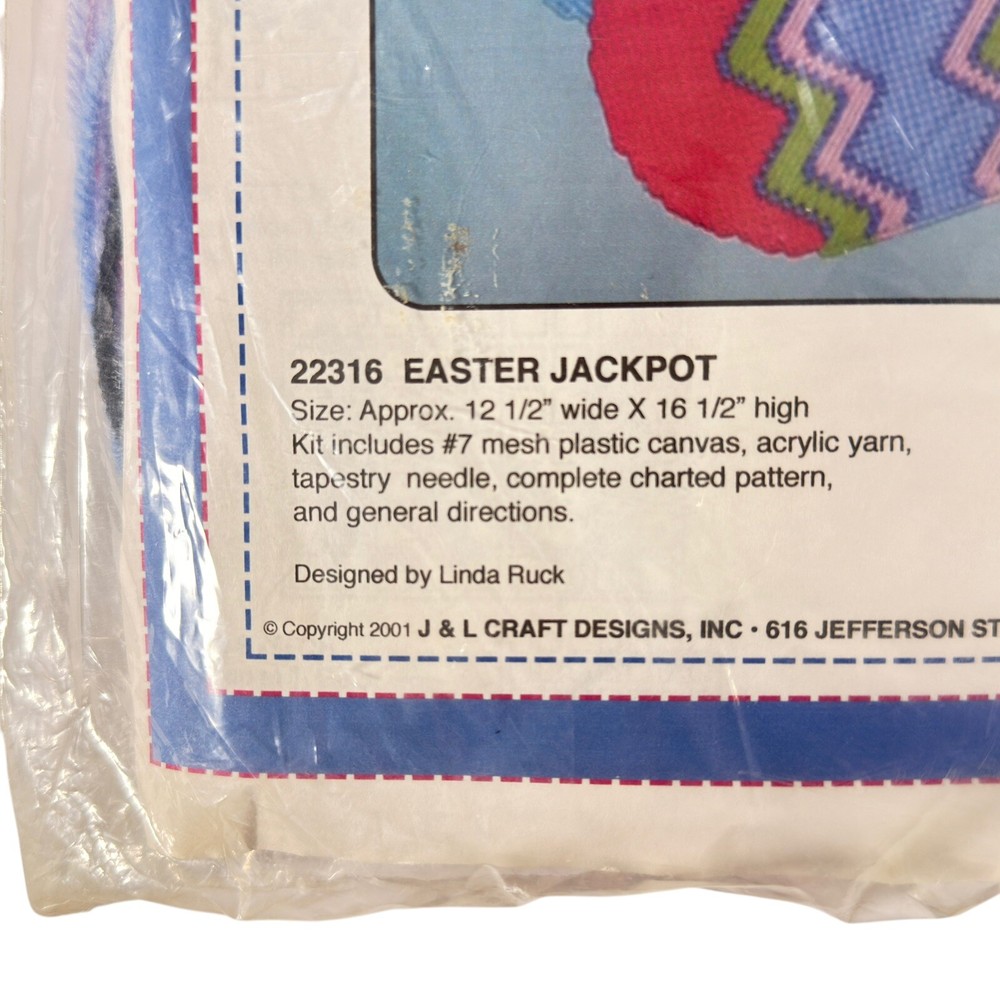 NOS KIT Temptations PLASTIC CANVAS KIT Easter Jackpot 22316 Bunny Eggs