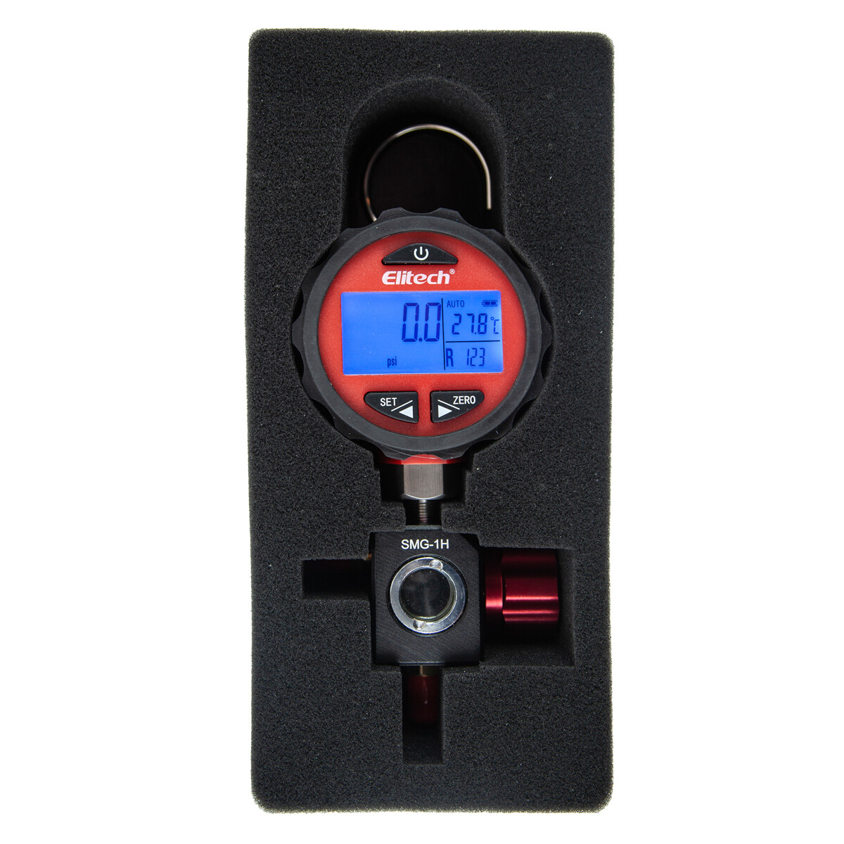 Elitech SMG-1H Refrigeration HVAC Digital Pressure Gauge Single Manifold Gauge