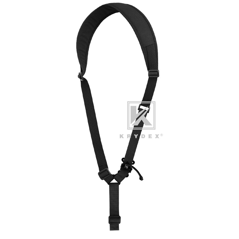 KRYDEX Tactical Sling Rifle Strap Modular Slingster Single Point Sling Black