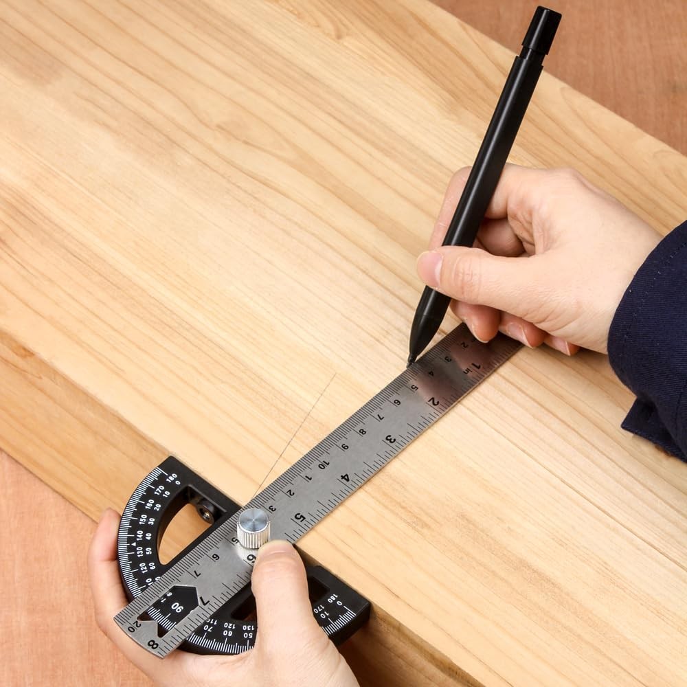 Angle Ruler, Precision Universal Protractor, Industrial Marking Ruler, Movabl...