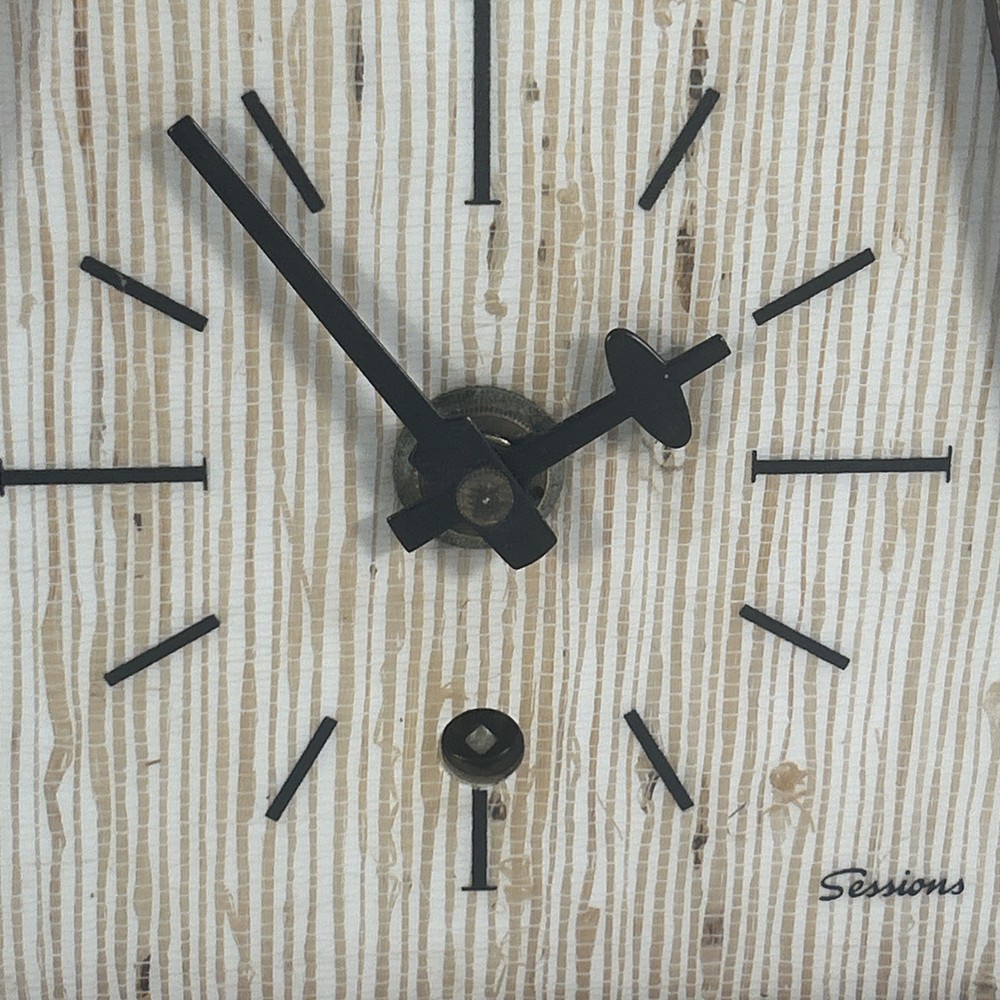 Rare MCM Triangle Sessions Wall Clock Made In Germany. Non-Working.