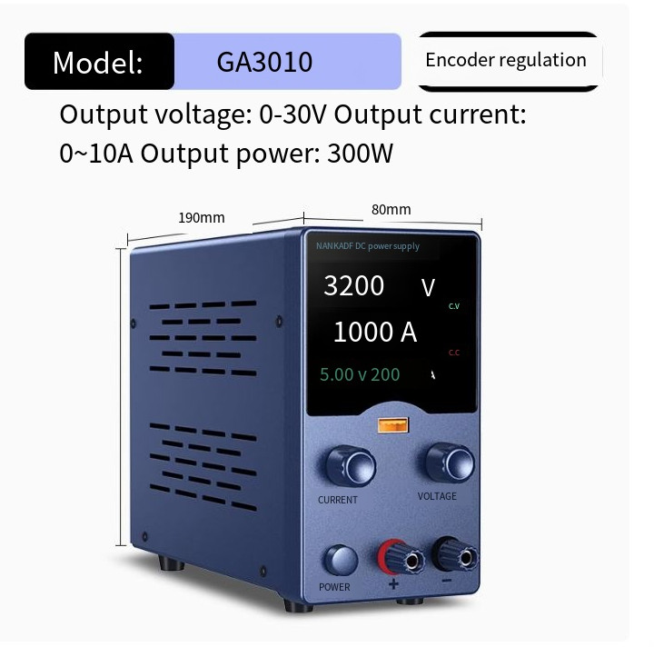 Basics DC 0~32V 0-10A Adjustable Lab DC Power Supply Variable Bench Switching
