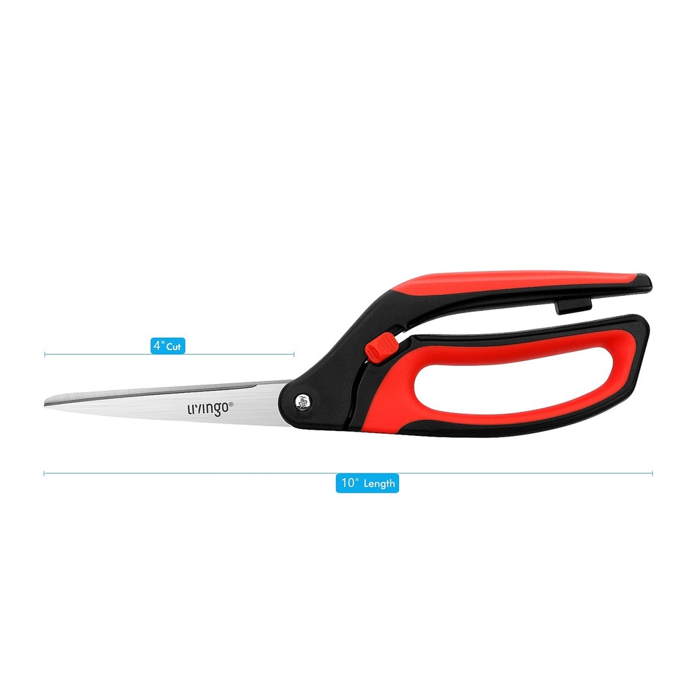 Spring Action Sewing Scissors with Comfort Handle for Tailoring All-Purpose Use