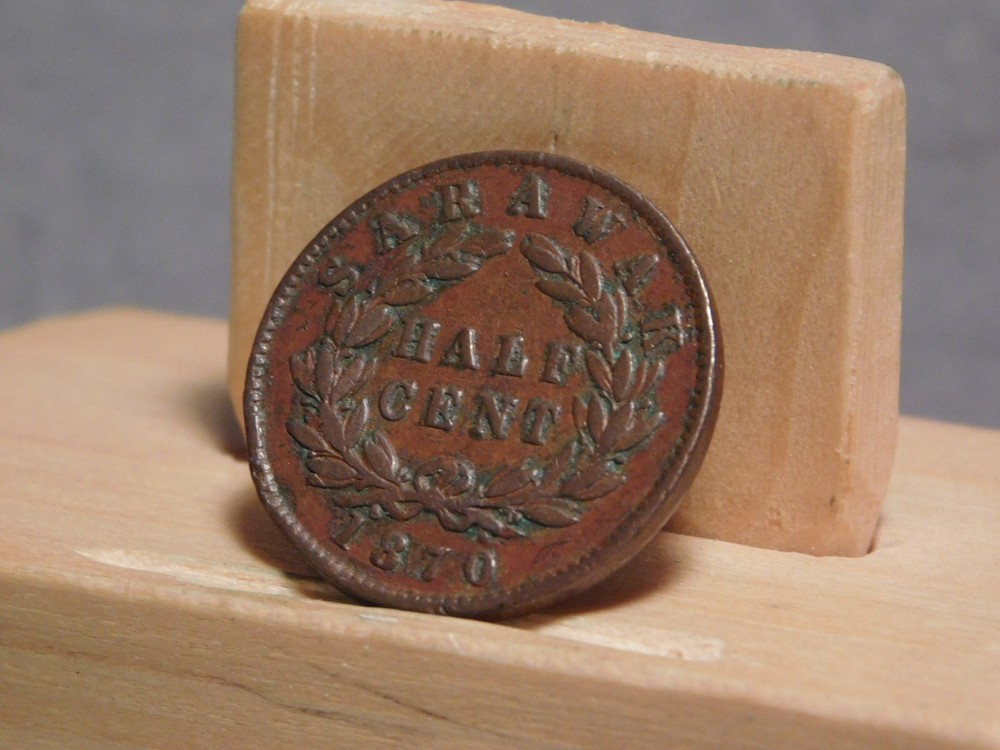 Sarawak half penny 1870