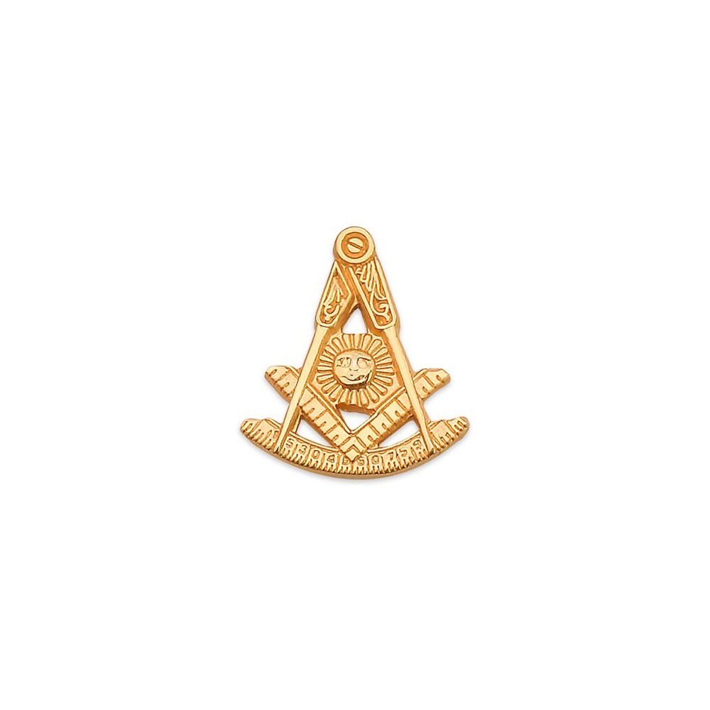 Small Past Master with Square & Protractor Masonic Lapel Pin