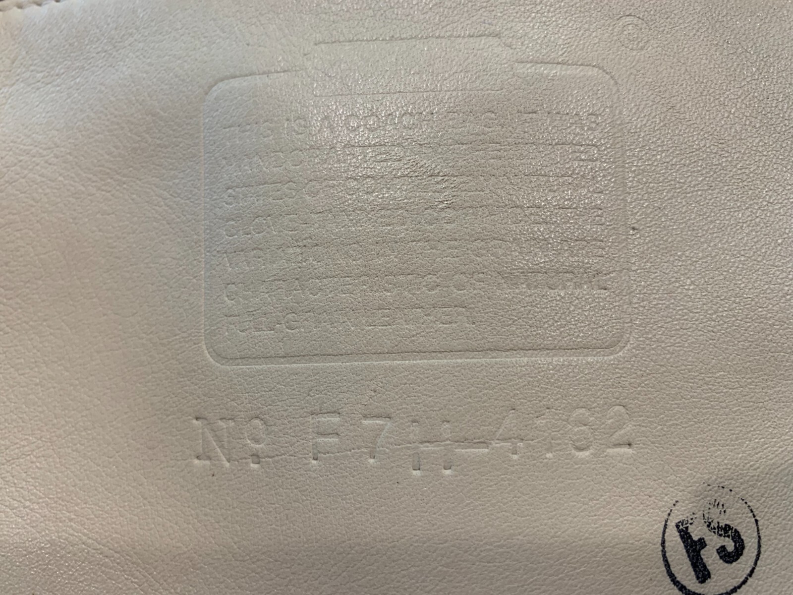 VTG COACH 4162 Ivory 100% Glove Tanned Leather Backpack Handbag Authenticated