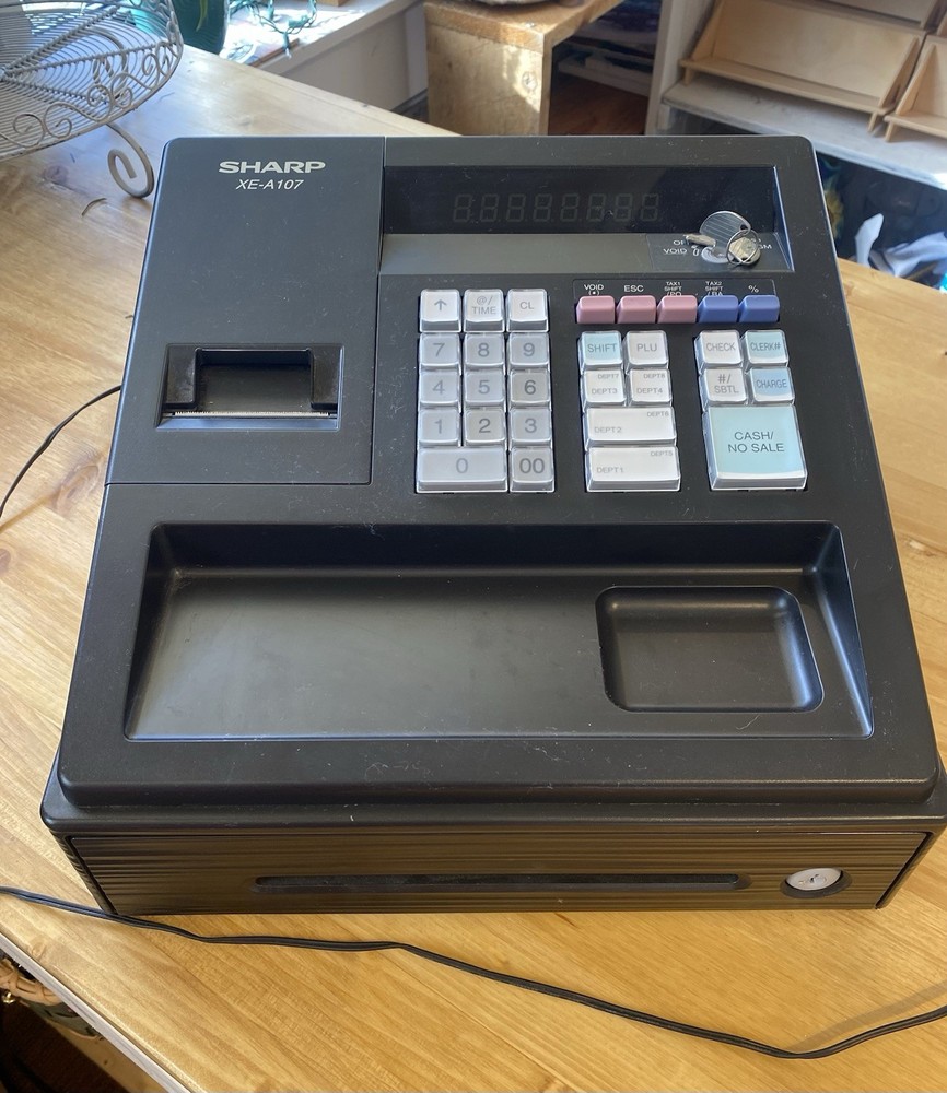 Sharp XE-A107 Cash Register Used - Great Condition