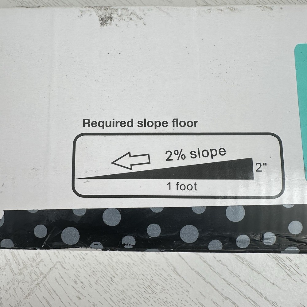 NeoDrain 24” Linear Rectangle Shower Drain Matte Black Brick Pattern Grate