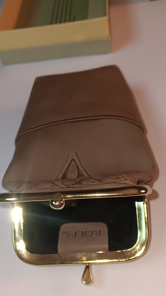 Rolfs Nostalgia Leather Cigarette Case, Tan