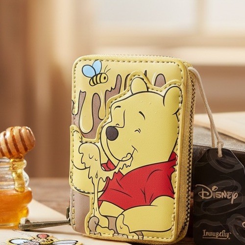 Loungefly Disney Winnie the Pooh Honey Accordion Card Holder Wallet NWT
