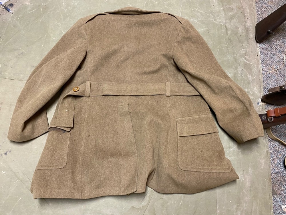 ORIGINAL WWII US ARMY WINTER M1938 OFFICER "CUT DOWN" OVERCOAT- MEDIUM/LARGE 42R