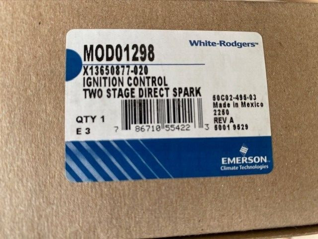 WHITE RODGERS MOD01298 IGNITION CONTROL (NEW)