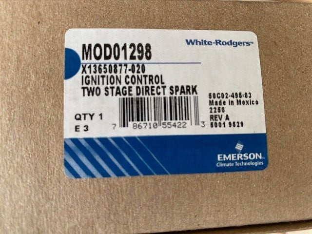 WHITE RODGERS MOD01298 IGNITION CONTROL (NEW)