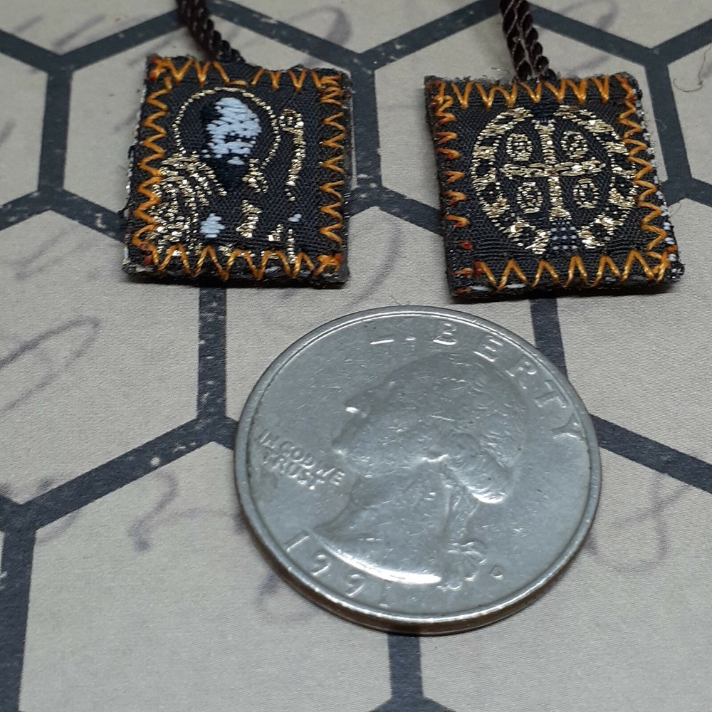 Escapulario de san Benito / St Benedict Scapular 3 pc