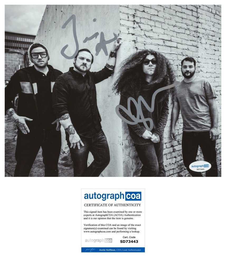 CLAUDIO SANCHEZ & TRAVIS STEVER SIGNED COHEED AND CAMBRIA - ACOA COA