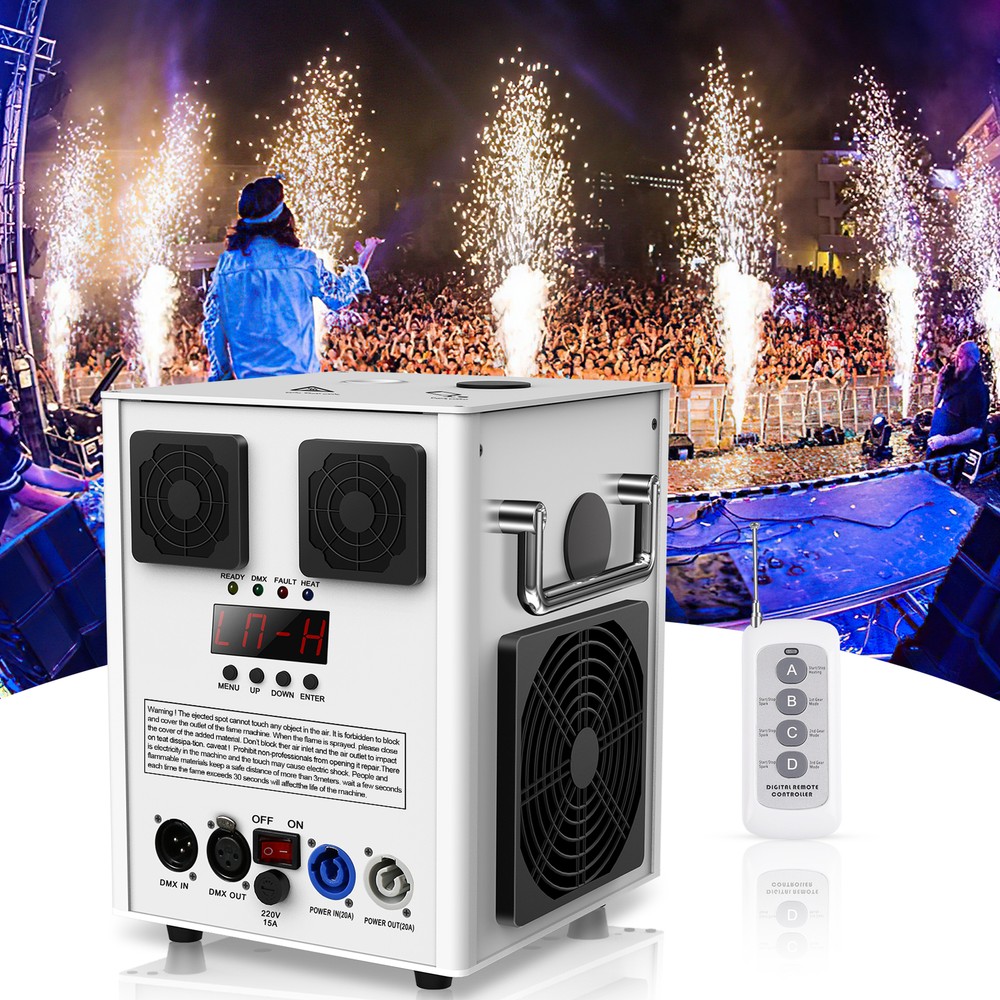 700W Cold Spark Machine Stage Effect DMX Firework Control DJ Event Party Wedding