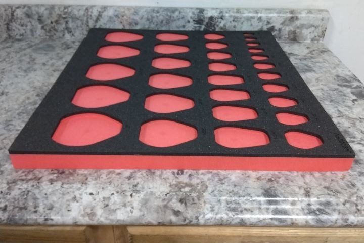 Proto J49002FV 23 In Overall Width Black/Red Foam Insert