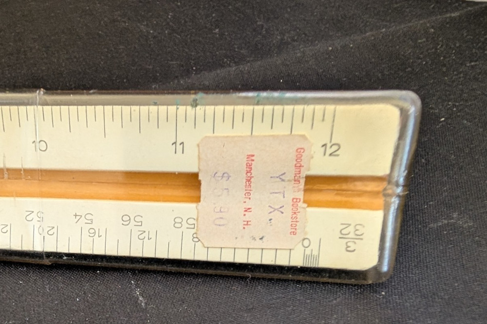 VTG West Germany Alvin 240 P Architect Drafting 12” Triangular Scale Ruler 5799
