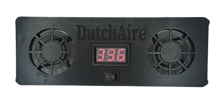 RV Refrigerator Fin Fan with Temperature Readout