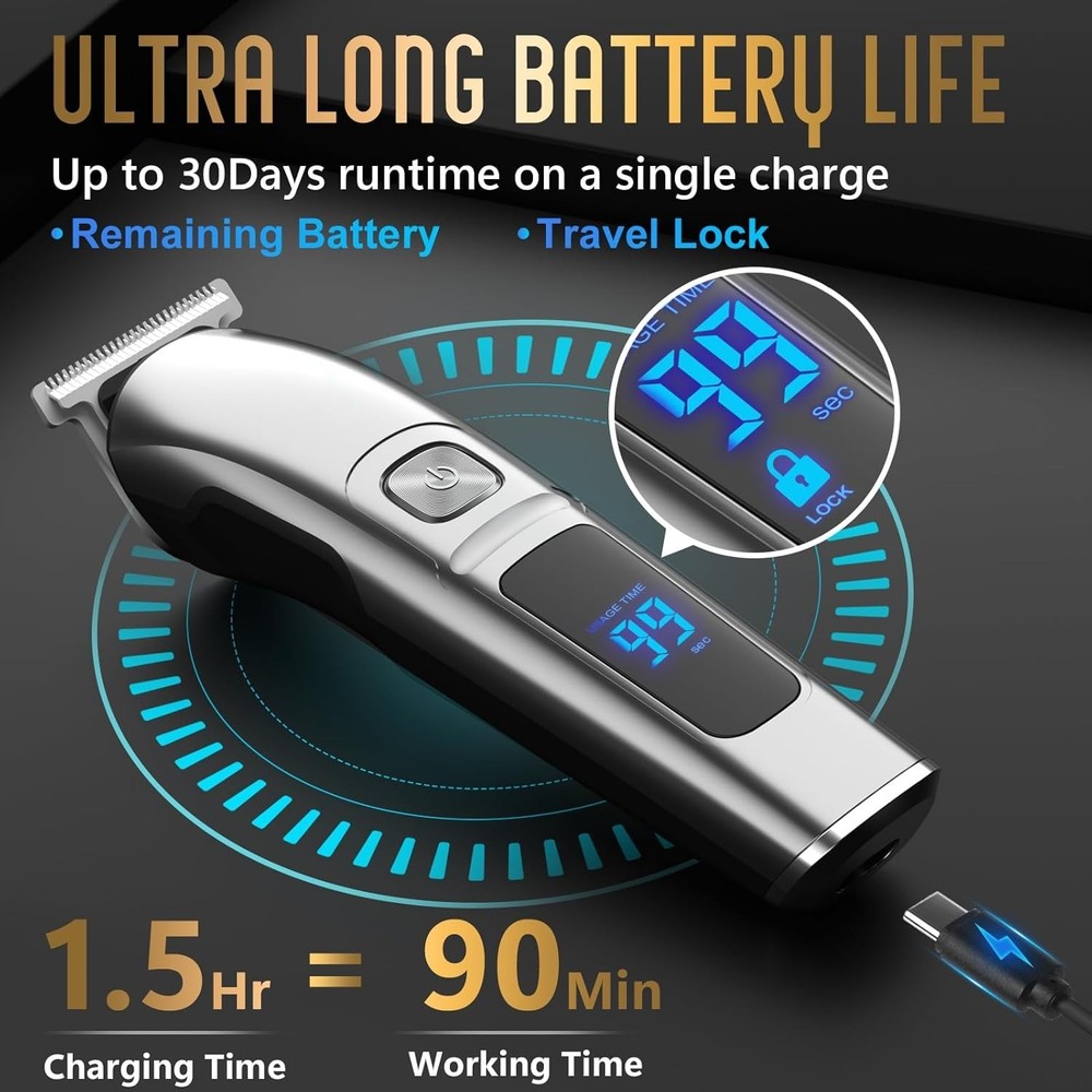 Rechargeable Multi-Function Grooming Kit - Electric Razor for Men & Women