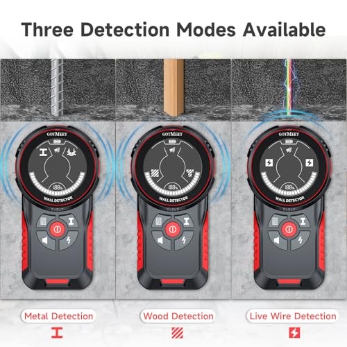 Stud Finder - Multifunction Stud Detector for Metal, Wood, Live AC Wire,