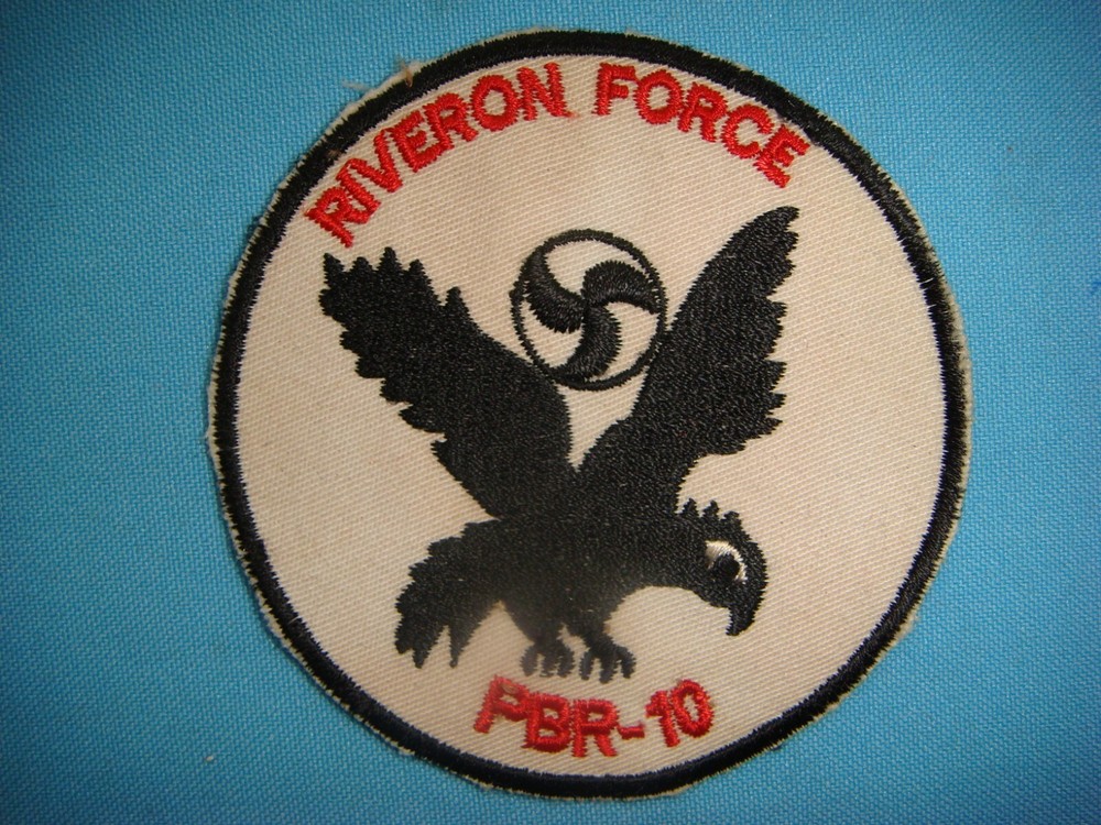 VIETNAM WAR PATCH, US NAVY RIVER SQUADRON FORCE PBR-10