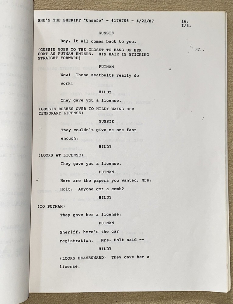 SUZANNE SOMERS Script