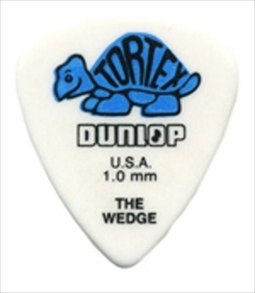 Dunlop Guitar Picks 72 Pack Tortex Wedge 1.0mm 424R1.0