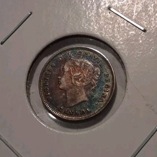 1893 Canada 5 Cents Beautifully Toned Good Condition