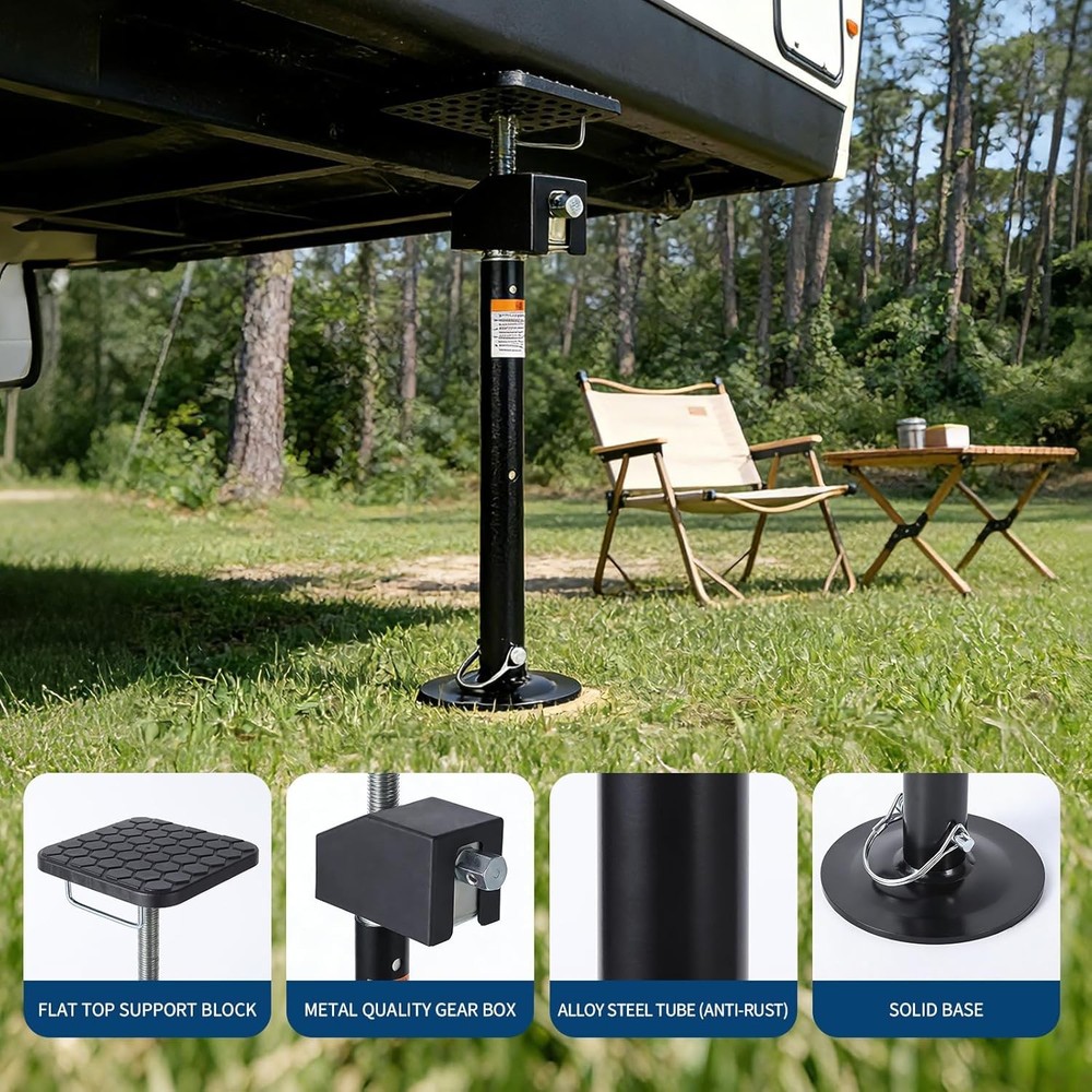 4PCS RV Slide Out Support Stabilizer Jacks Heavy Duty Adjustable Height Jack