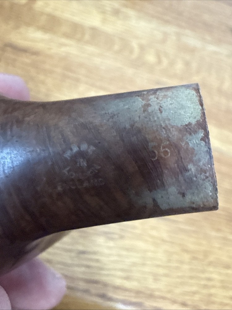 Comoy’s Satina Smooth Bent Brandy Pipe 56. Rough Shape