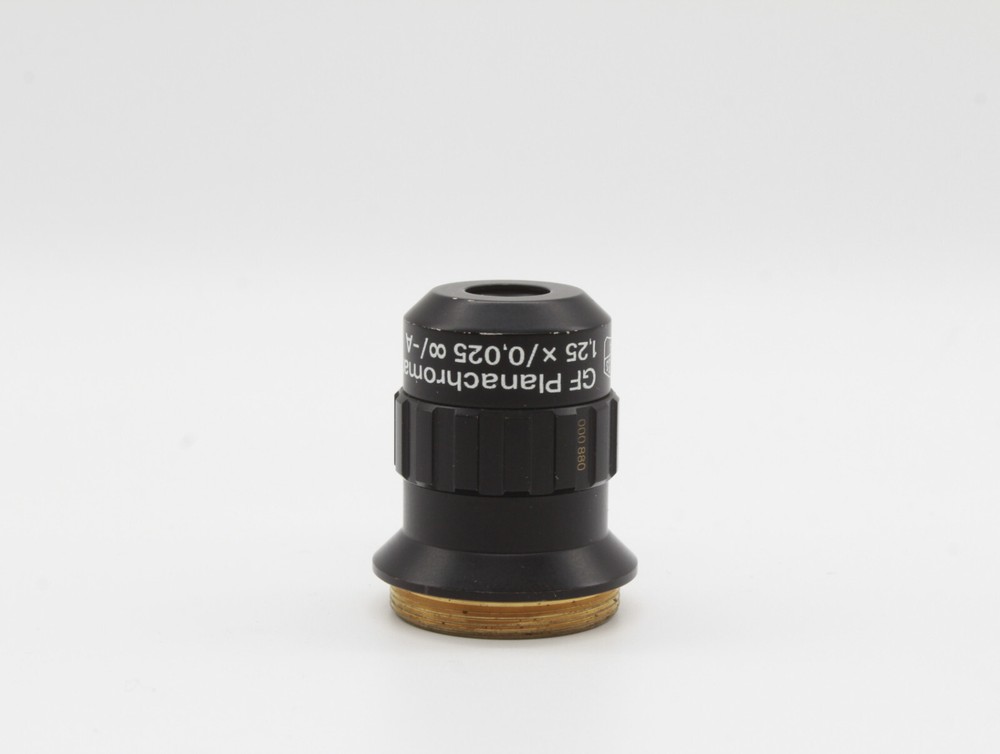 Zeiss Microscope Objective Planachromat 1.25x 0.025 #Ob37