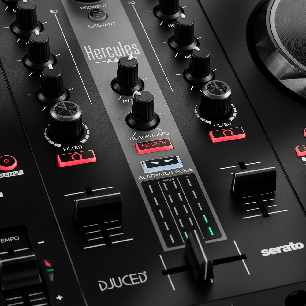 Hercules DJ 2-Deck USB DJ Controller for Serato DJ Lite and DJUCED