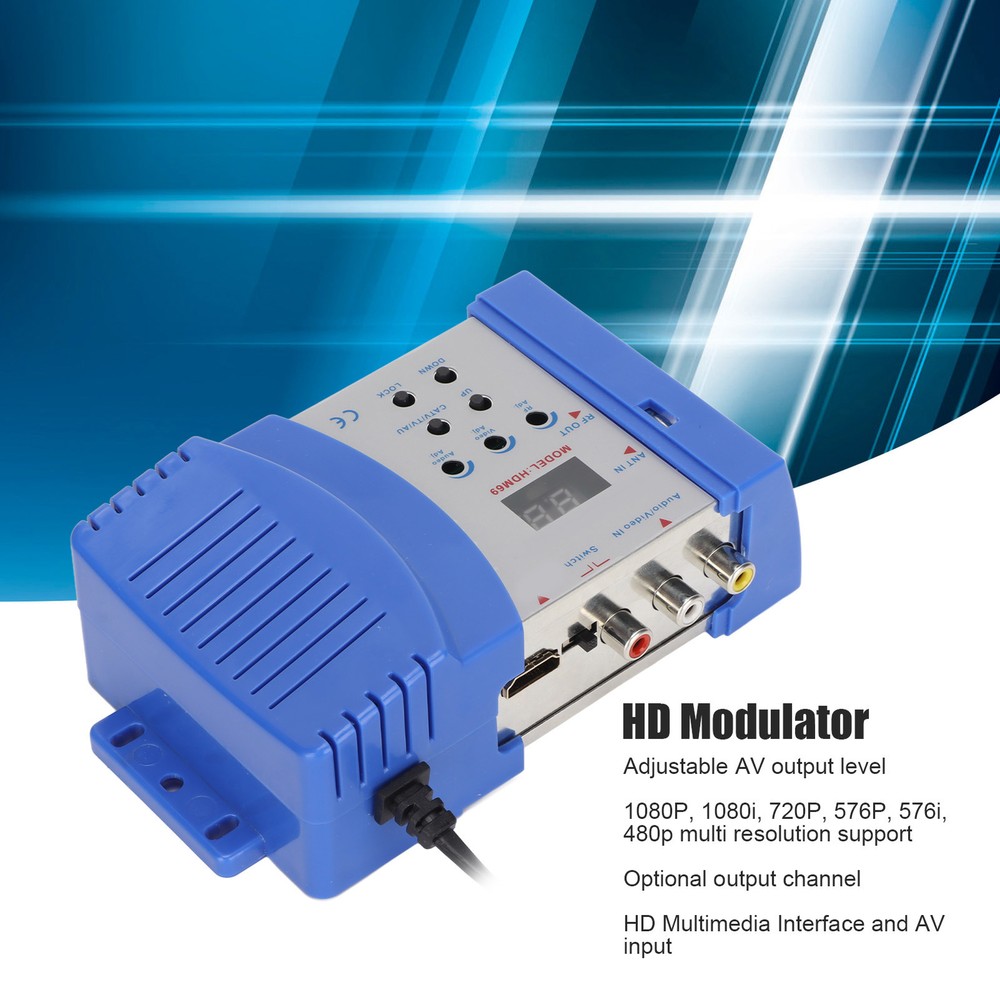 HD Modulator PAL NTSC Format Drive Free HD Multimedia Interface AV-RF Converter