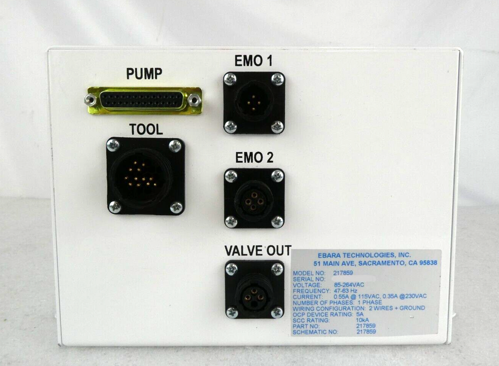 Ebara 217859 Vacuum Dry Pump Interface Controller Module Working Surplus