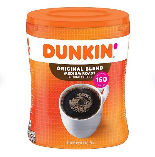 Dunkin' Donuts Original Blend Ground Coffee, Medium Roast 45 oz. Each Box 2x