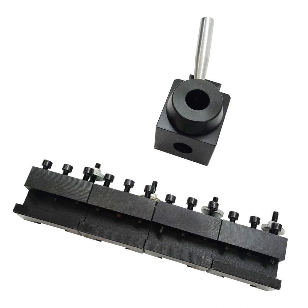 5Pcs High Precision Wedge Type Quick Change Tool Post Holder Set For Lathe 0.59"
