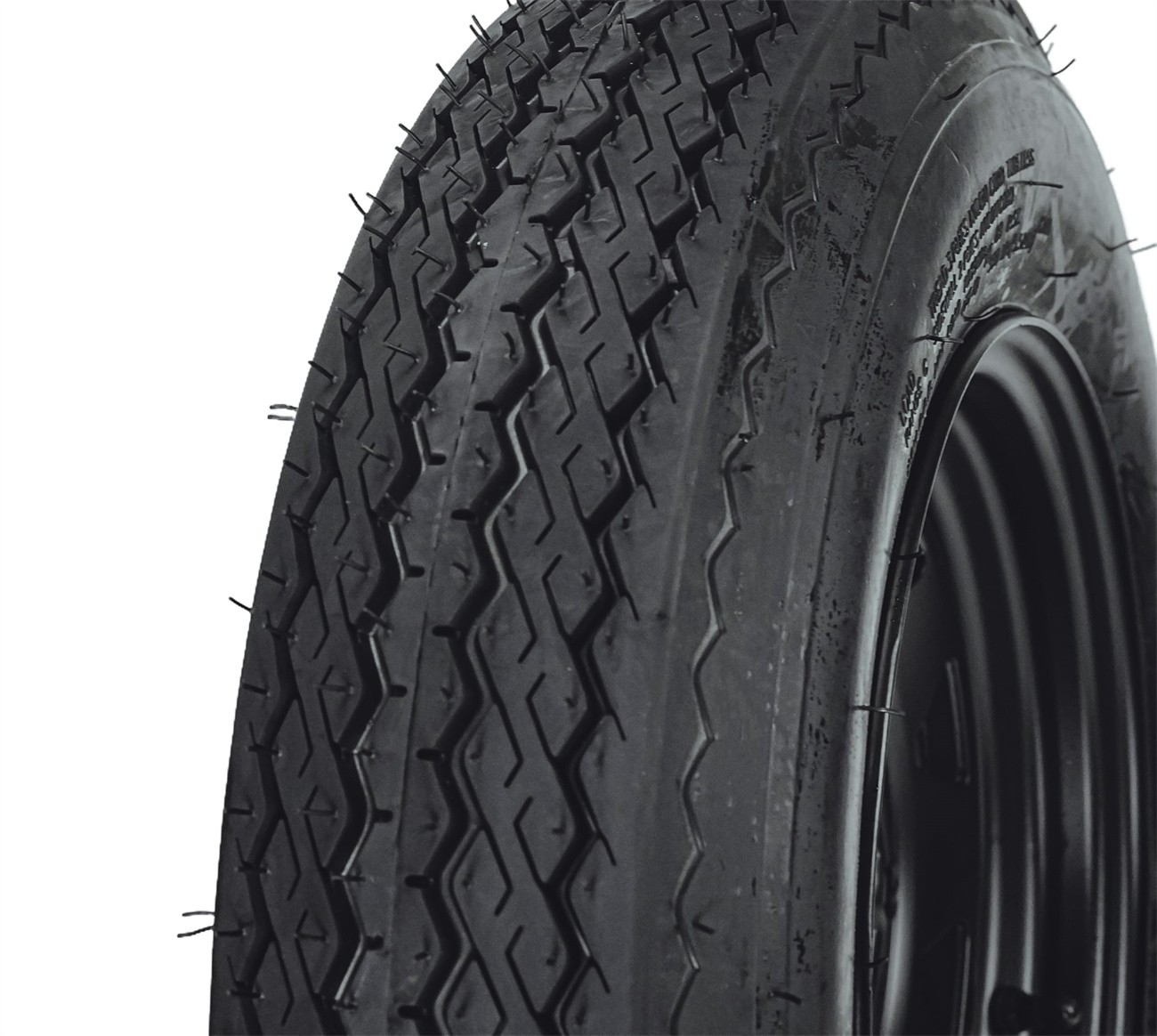 2 Pack 5.30-12 5.30x12 530-12 Trailer Tires w/12" Rims 5 Lug on 4.5" Black Wheel