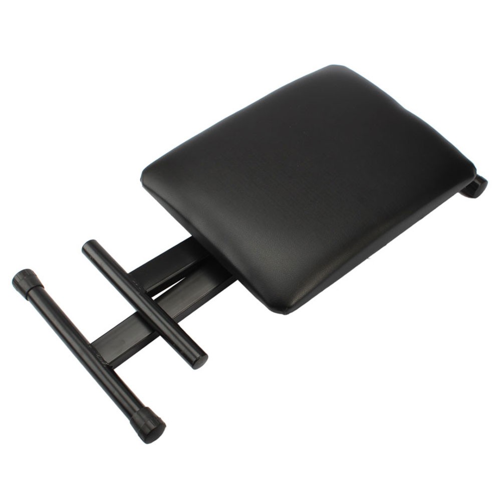 Adjustable Folding Piano Bench Stool Seat Black